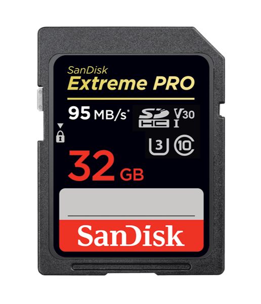 SanDisk 32GB Extreme PRO Memory Card 170MB/s Full HD & 4K UHD Class 30 Speed Shock Proof Temperature Proof Water Proof X-ray Proof Digital Camera