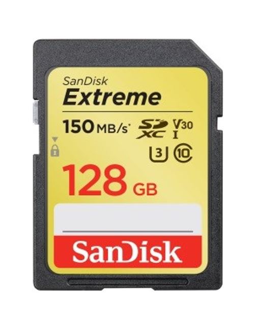 SanDisk 128GB Extreme SD UHS-I Memory Card 150MB/s Full HD & 4K UHD Class 30 Speed Shock Proof Temperature Proof Water Proof X-ray Proof Digital Camer