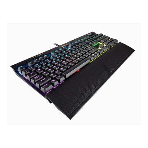 Corsair K70 MK.2 RGB Gaming™ Cherry MX Silent, USB Pass-Through Port, Audio control, Macros, FPS and MOBA Keycap, RGB LED, Mechanical Keyboard (LS)