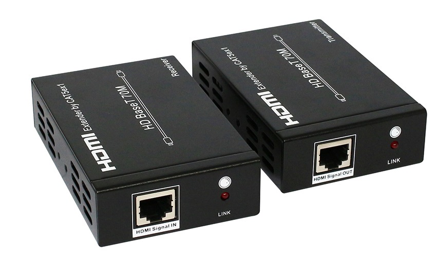 Astrotek HDMI Extender over RJ45 CAT5 CAT6 LAN Ethernet Network Converter Splitter for Foxtel Support 40m 4Kx 2K@30hz or 70m 1080p LS