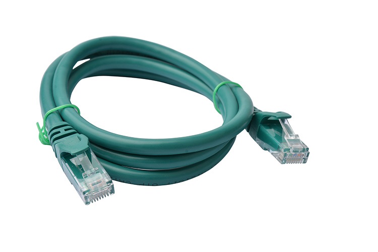 8Ware Cat6a UTP Ethernet Cable 1m Snagless Green