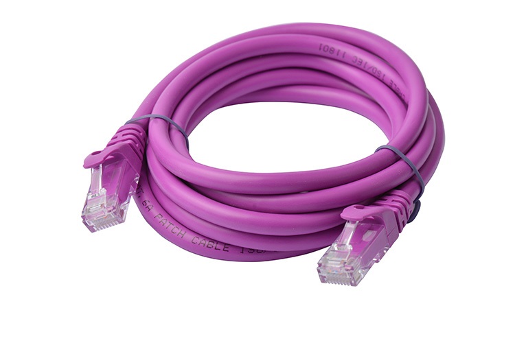 8Ware Cat6a UTP Ethernet Cable 2m Snagless Purple