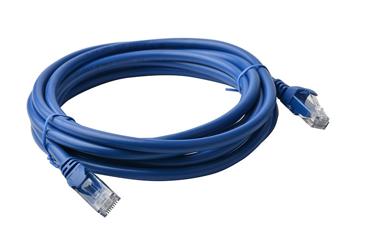 8Ware Cat6a UTP Ethernet Cable 5m Snagless Blue